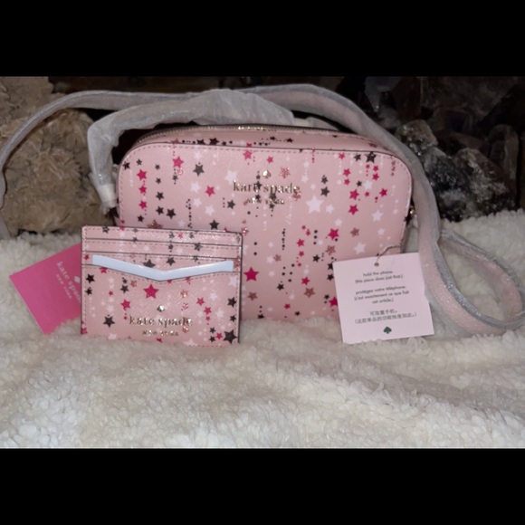 kate spade Handbags - Kate Spade Staci Star Twinkle mini camera bag & slim cardholder . brand new